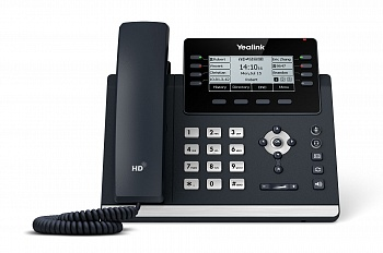 YEALINK SIP-T43U, 12 аккаунтов, 3.7" LCD-экран 360х160, 2 порта USB, BLF,  PoE, GigE, без БП, шт