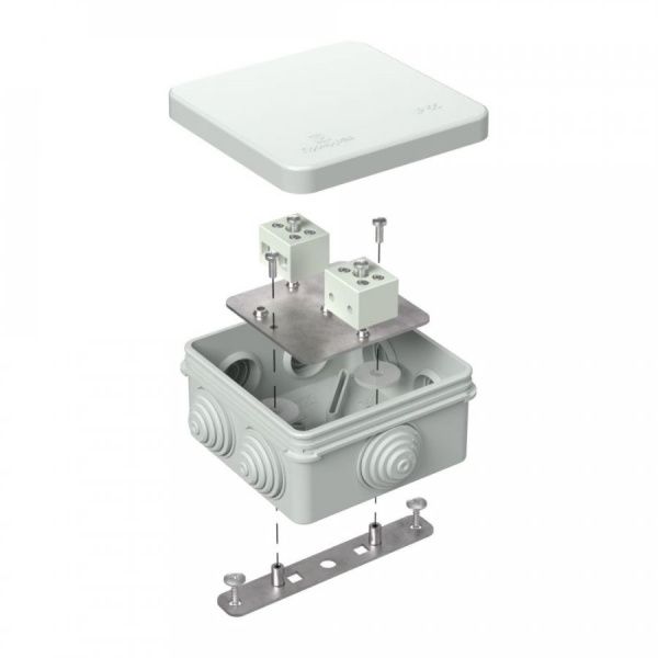 Коробка огнестойкая для о/п 40-0210-FR6.0-4 Е15-Е120 RAL7035 80х80х40 (44 шт/кор)