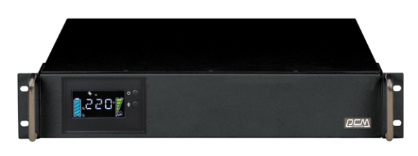 Powercom King Pro RM KIN-1200AP, LCD, 1200VA/960W, Rack mount 2U, 6*IEC320-C13 (2 surge & 4 batt), SNMP Slot, black (1152596)