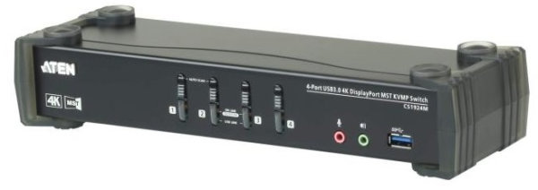 ATEN 4P USB 3 4K DisplayPort MST KVMP Switch
