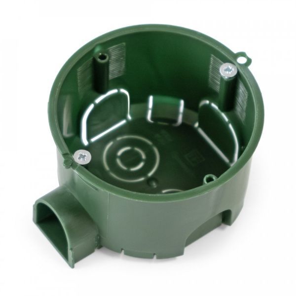 Коробка установочная 80-0560См безгалогенная (HF) 68х45 с саморезами (8шт/уп)