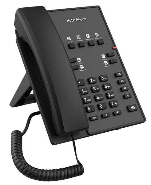 Fanvil 2 Wire Hotel Phone with RJ 11 Cost-effective Hote Phone HD Voice 8 DSS Keys PoE HD Voice PSU