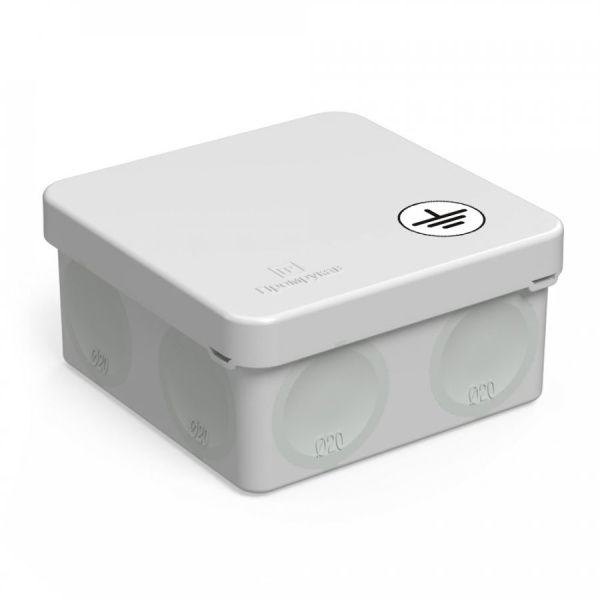 Коробка уравнивания потенциалов (КУП) 60-0210-У для прямого монтажа двухкомпонентная безгалогенная (HF) 80х80х40 (132шт/кор)