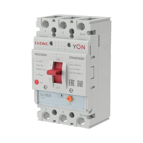 Авт. выкл. YON MGS160 3P 64-80A 36kA