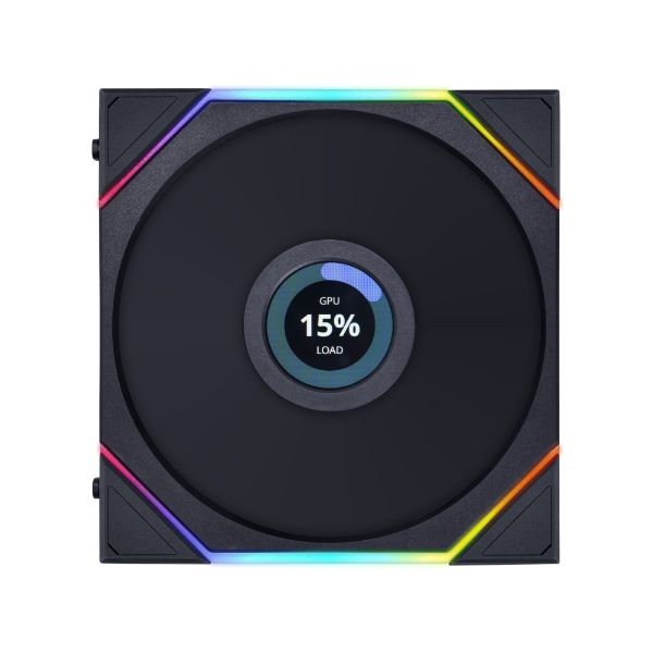 LIAN LI UNI FAN TL LCD 120mm 1900RPM sRGB Black (3pcs)