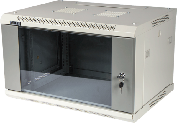 Шкаф настенный серии Pro, 15U 600x600, стеклянная дверь