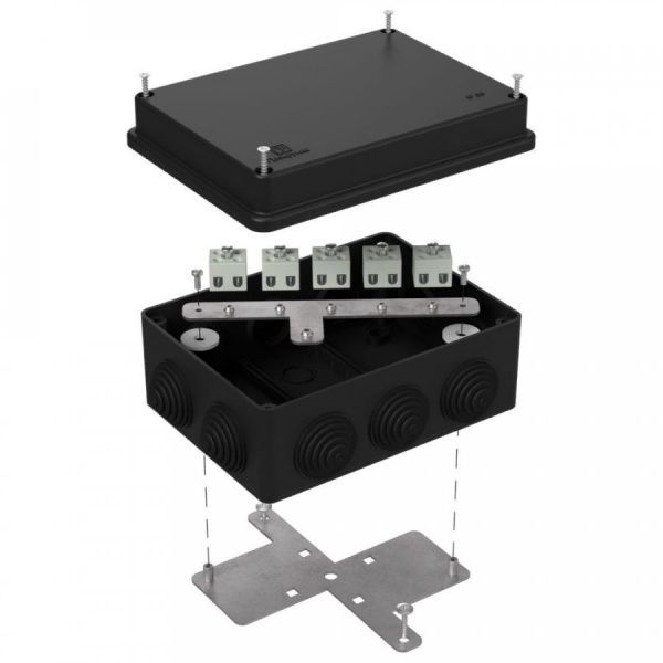 Коробка огнестойкая для о/п 40-0310-FR2.5-10 Е15-Е120 RAL9005 150х110х70 (6 шт/кор)