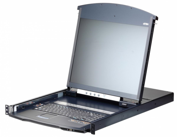 ATEN 1L/1R 16p C5 D.Rail LCD KVM over IP SW