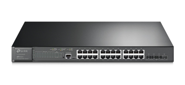 TP-Link SG3428XMP, Omada™ 24-Port Gigabit and 4-Port 10GE SFP+ L2+ Managed Switch with 24-Port PoE+