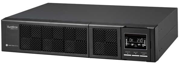 Systeme Electric Smart-Save Online SRV, 1000VA/900W, On-Line, Rack 2U(Tower convertible), LCD, Out: 6xC13, SNMP Intelligent Slot, USB, RS-232