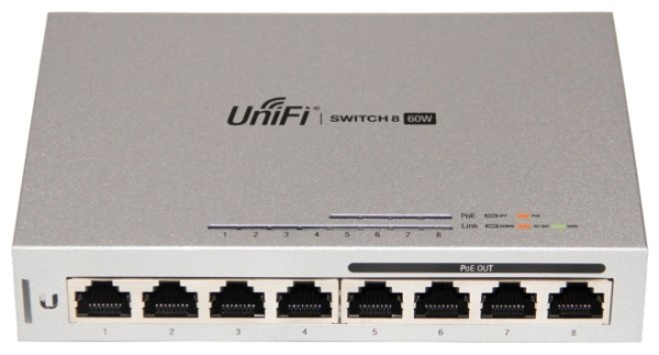 Ubiquiti UniFiSwitch,8-Port,60W,5-Pack,PowerSupplyIncluded