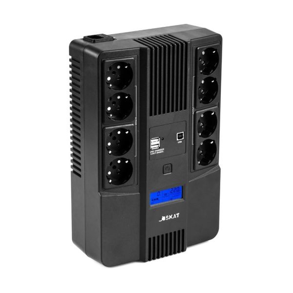 ИСТОЧНИК БЕСПЕРЕБОЙНОГО ПИТАНИЯ SKAT-UPS 800-AID-IN-1x9-8