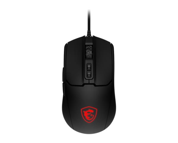 Mouse MSI FORGE GM100, Wired, 108g, DPI 6400, Symmetrical design, black