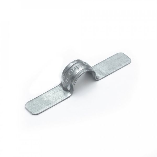 Скоба металлическая двухлапковая СМД d12-13 мм для монтажного пистолета (без отверстий) (100шт/1400шт уп/кор)