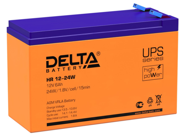 Delta Аккумуляторная батарея HR 12-24 W (12V/6Ah)