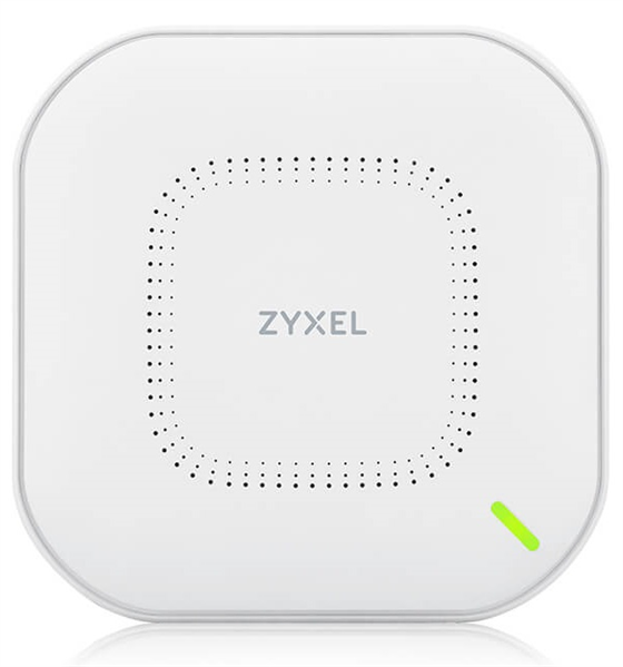 Точка доступа Zyxel NebulaFlex NWA110AX, WiFi 6, 802.11a/b/g/n/ac/ax (2,4 и 5 ГГц), MU-MIMO, антенны 2x2, до 575+1200 Мбит/с, 1xLAN GE, PoE, защита от 4G/5G, БП в комплекте
