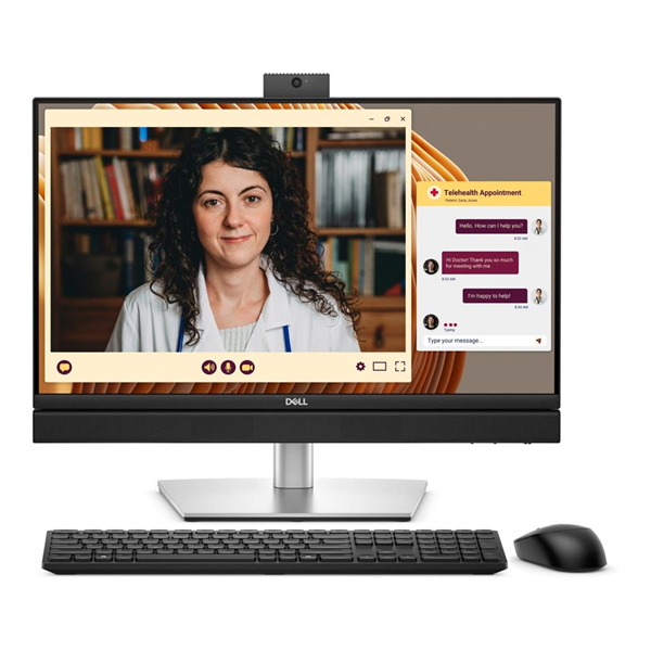 Dell Pro 24 All-in-One 35W 23,8" FullHD NT,Core i5-14500T,16GB DDR5,512GB SSD,Intel UHD Graphics, Height Adjustable Stand,FHD Webcam, Wi-Fi,BT, Wireless Kb(ENG) & Mouse, Linux Ubuntu,  2YW