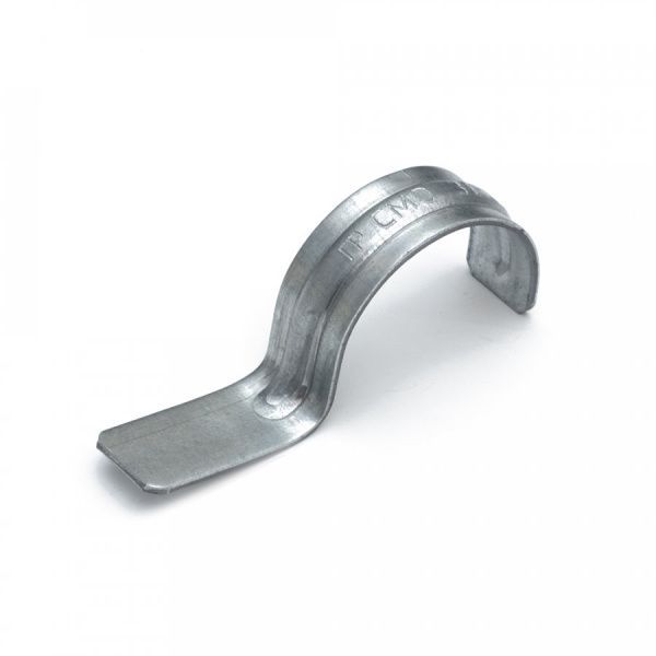 Скоба металлическая однолапковая СМО d31-32 мм для монтажного пистолета (без отверстий) (50 шт/уп)