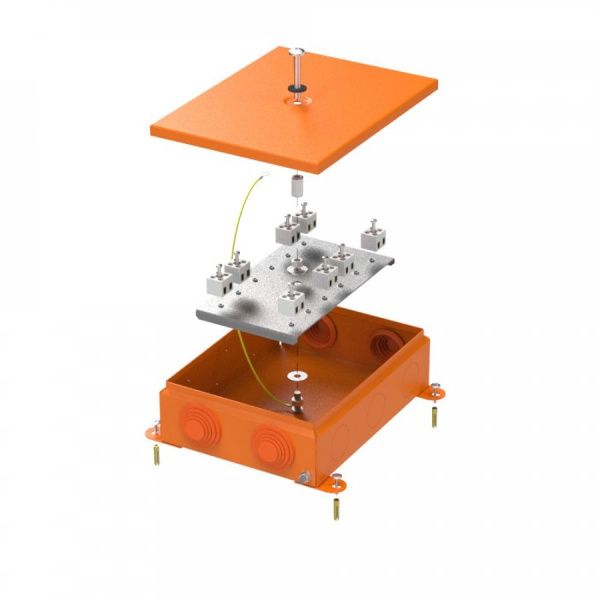 Коробка металлическая огнестойкая 70-0385-FR2.5-16 E15-E120 RAL2004 150x200x60 (6 шт/кор)