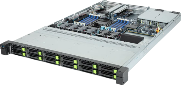 Gigabyte Server Platform R163-S35 / 1U / 1xIntel (Gen 4/5) / 1xHS / 16xDIMM / 12xSFF NVME/SAS/SATA + 1xM.2 PCIe Gen3 / 1x1GbE / 1xOCP 3.0 / 1xFHHL / 2x1300W / Rails / 1Y Gigabyte Server Platform R163-S35 / 1U / 1xIntel (Gen 4/5) / 1xHS / 16xDIMM / 12xSFF NVME/SAS/SATA + 1xM.2 PCIe Gen3 / 1x1GbE / 1xOCP 3.0 / 1xFHHL / 2x1300W / Rails / 1Y