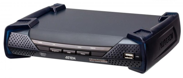 DVI-I Dual Display KVM over IP receiver (Ethernet + Optical)