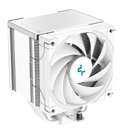 DEEPCOOL AK500 WH LGA20XX/1700/1200/115X/AM5/AM4 (9шт/кор, TDP 240W, PWM, Fan 120mm, 5 тепл. Трубок, Copper Base, белый) RET