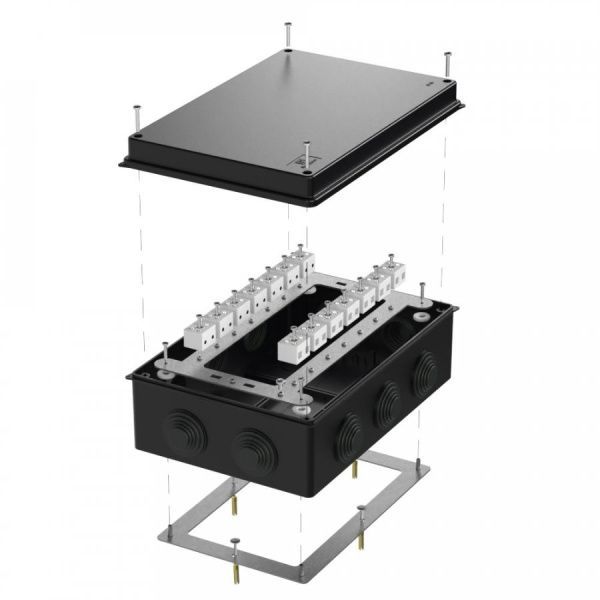 Коробка огнестойкая для о/п 40-0330-FR6.0-28 Е15-Е120 RAL9005 260х175х90 (7 шт/кор)