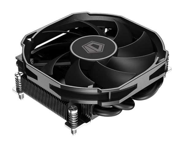 ID-COOLING IS-30A BLACK AMD AM5/AM4 низкопрофильный высота 30mm (36шт/кор, TDP 100W, PWM, 4 тепл.трубки прямого контакта, FAN 92mm) BOX