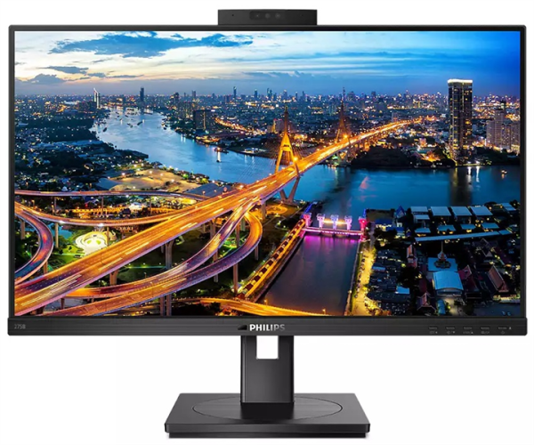 27" Philips  275B1H/00 2560x1440 75 Гц IPS W-LED 16:9 4ms HDMI DVI DP 3*USB3.2 50M:1 178/178 300cd webcamera Windows Hello HAS Pivot Tilt Swivel Speakers Black