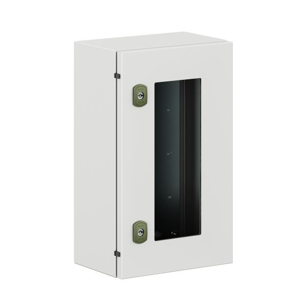 Корпус навесной уличный ST Outdoor с М/П с прозрачной дверью ВxШxГ 500x300x200 мм, IP66