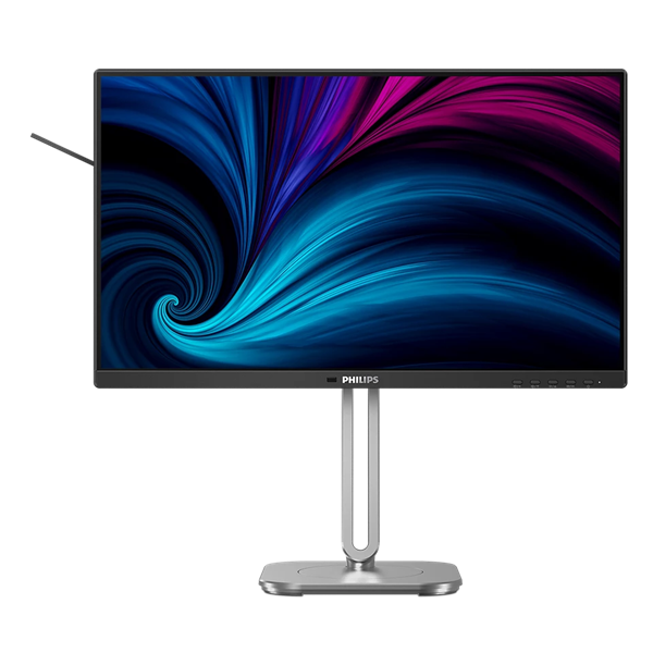 23,8" Philips 24B2U4301  1920x1080, WLED, 16:9, IPS, 300cd, 1500:1, 4ms, 50M:1, 178/178, HDMI, DP, USB Hub, USB-C(PD100W), RJ45, Speakers, 120Hz, Tilt, HAS, Swivel, Pivot, Internal, VESA, Charcoal, 3y