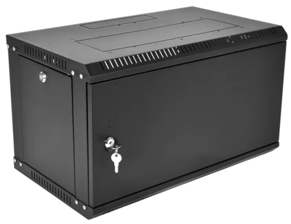 ЦМО Шкаф телекоммуникационный настенный разборный ЭКОНОМ 9U (600  520) дверь металл, цвет черный