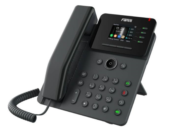 Fanvil V61G, 4 SIP-акк., 2,4", 320x240 Цвет. экран, POE, БП в комп., 2x1 Gbps
