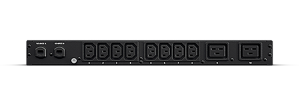 CyberPower ATS PDU20MHVCEE10AT Metered, 1U type, 16Amp, plug IEC 309 16A, (8) IEC 320 C13 (2) IEC 320 C19