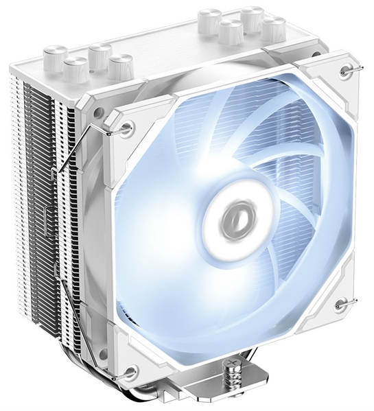 ID-COOLING SE-224-XTS WHITE LGA1700/1200/115X/AM5/AM4 (10шт/кор, TDP 220W, PWM, 4 тепл.трубки прямого контакта, White LED FAN 120mm, белый) RET