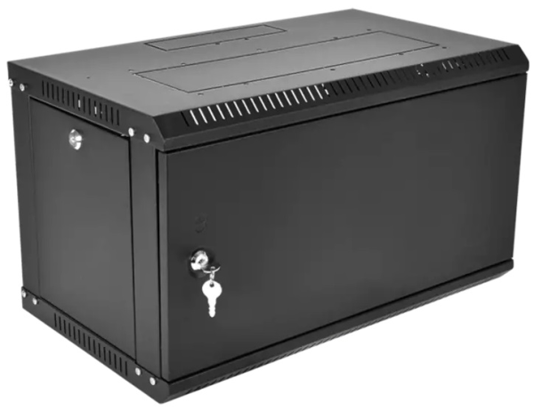 ЦМО Шкаф телекоммуникационный настенный разборный ЭКОНОМ 9U (600  350) дверь металл, цвет черный