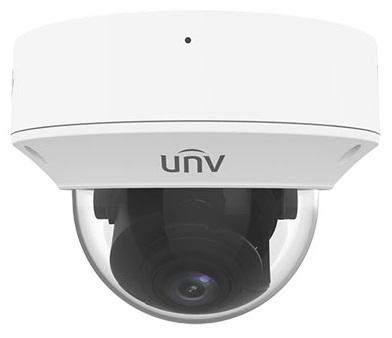 Uniview Видеокамера IP купольная антивандальная, 1/2.8" 8 Мп КМОП @ 20 к/с, ИК-подсветка до 40м., LightHunter 0.003 Лк @F1.6, объектив 2.8-12.0 мм моторизованный с автофокусировкой, WDR, 2D/3D DNR, Ul