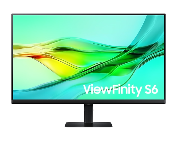 Samsung 32" ViewFinity S6 S60UD S32D604UAI (IPS 21:9 3840x2160x100Hz 5ms 350cd 3000:1 178/178 1,07 млрд DP (IN); DP (OUT); HDMI; USB-C (90 Вт) USB3.0x3 RJ45 HAS Tilt Swiv VESA Black