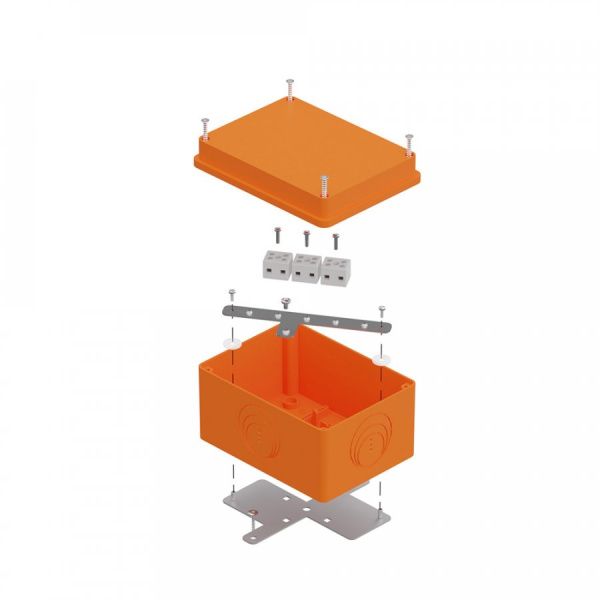 Коробка огнестойкая для о/п 40-0351-FR1.5-6 E15-E120 для о/п RAL2003 150х110х90 (6 шт/кор)
