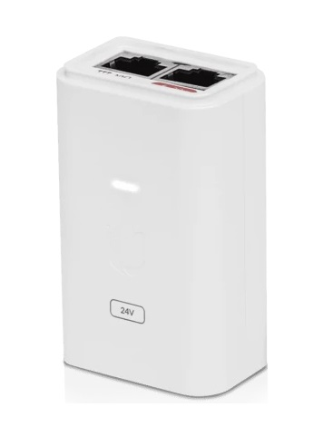 Ubiquiti POE-24-24W-G-WH, Gigabit PoE Injector, 24V/1A (24W), white