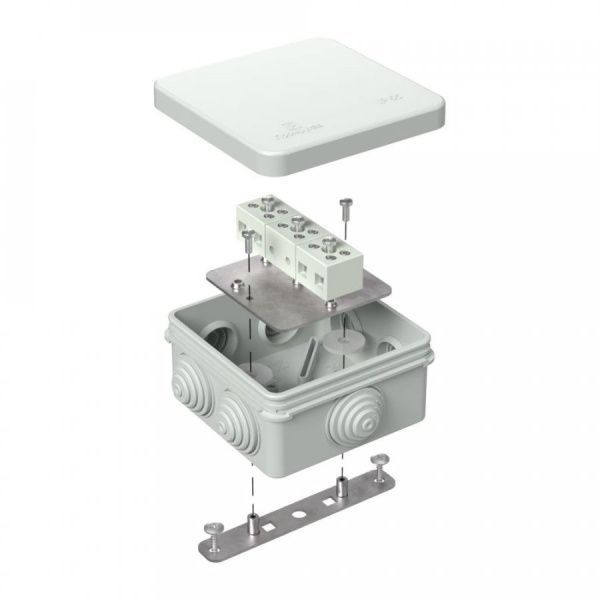 Коробка огнестойкая для о/п 40-0210-FR6.0-6 Е15-Е120 RAL7035 80х80х40 (44 шт/кор)