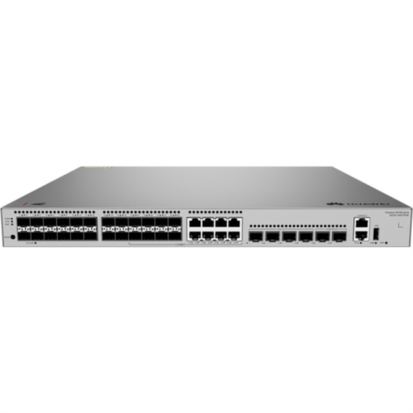 HUAWEI eKit S530-24ST4XE (L3, 24*GE SFP ports, 8 of which are dual-purpose 10/100/1000 or SFP, 4*10GE SFP+ ports, 2*10GE stack ports, with 1*AC power module)