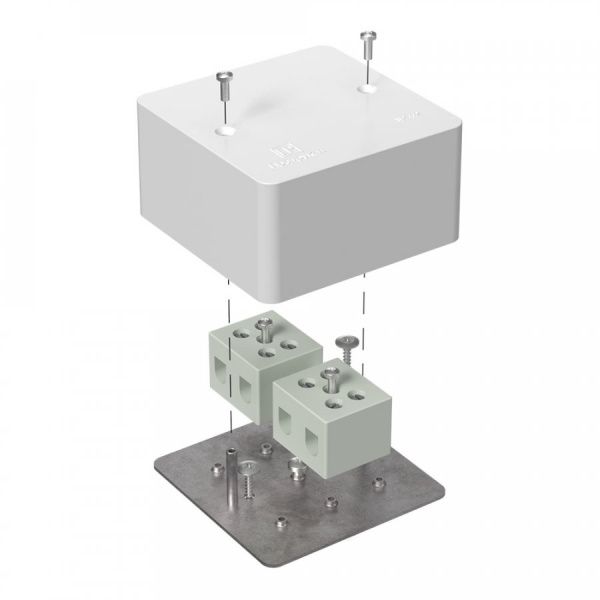 Коробка огнестойкая для кабель-канала 40-0460-FR16.0-4 Е15-Е120 RAL9003 85х85х45 (44 шт/кор)