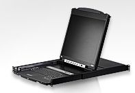 19" 16-Port PS/2-USB VGA Dual Rail LCD KVM-оборудование Switch