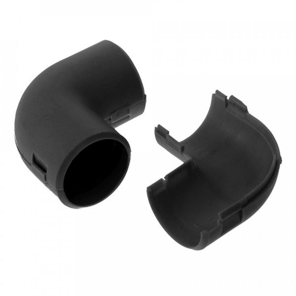 Соединитель угловой разборный чёрный d20 мм (5шт/550шт уп/кор)