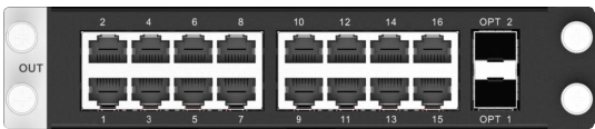 H_16xRJ45+2xFiber sending card