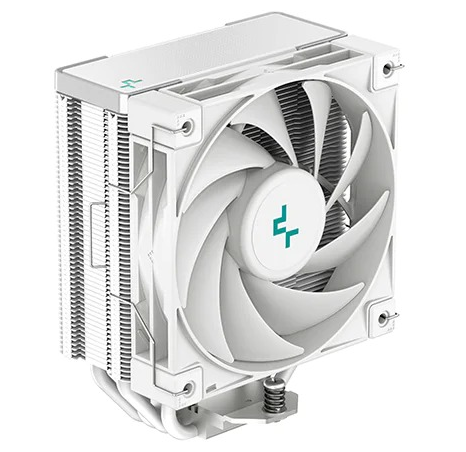 DEEPCOOL AK400 WH LGA1700/1200/115X/AM5/AM4 (18шт/кор, TDP 220W, PWM, Fan 120mm, 4 тепл. Трубки, белый) RET