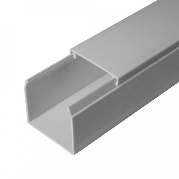 Кабель-канал серый RAL 7035 2-й замок 40х40 мм (60м/уп)