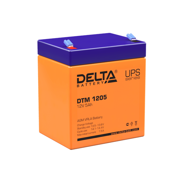Delta Аккумуляторная батарея для ИБП DTM 1205 (12V/5Ah)