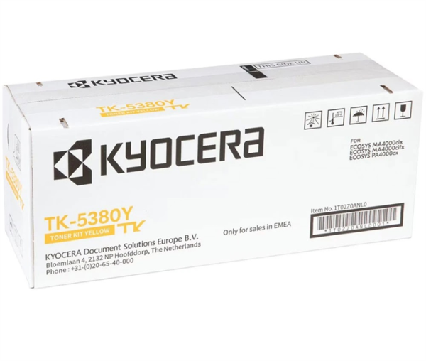 Kyocera Тонер-картридж TK-5380Y для ECOSYS MA4000cifx/MA4000cix/PA4000cx жёлтый (10000 стр.)
